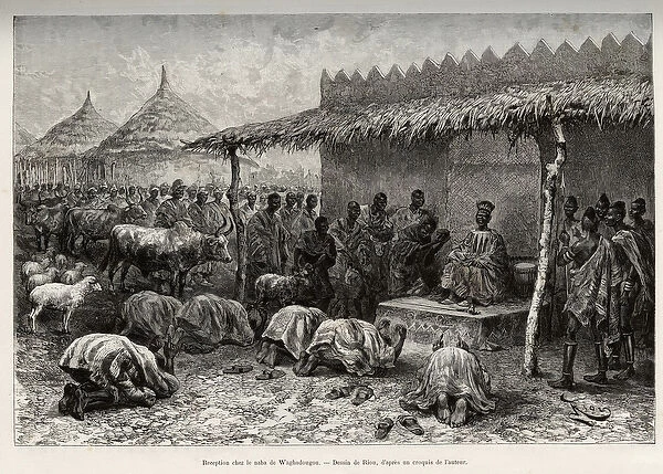 Reception at the naba Sanem, from the Mossi kingdom (or Mosse