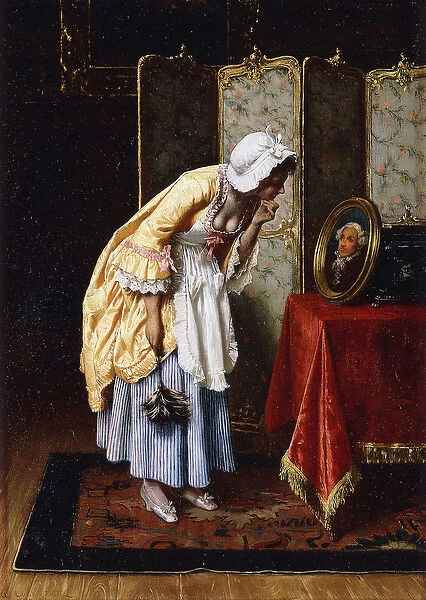 The Secret Admirer, 1871 (oil on panel)