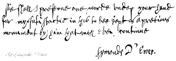 Sir Symonds D Ewes (engraving)