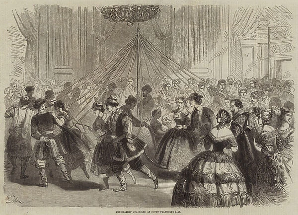 The Skaters Quadrille, at Count Walewskis Ball (engraving)
