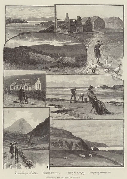 Sketches on the West Coast of Donegal (engraving)