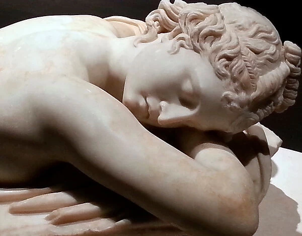 Sleeping Hermaphrodite: marble sculpture, Roman art (marble)