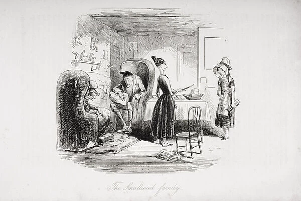 The Smallweed family, illustration from Bleak House by Charles Dickens