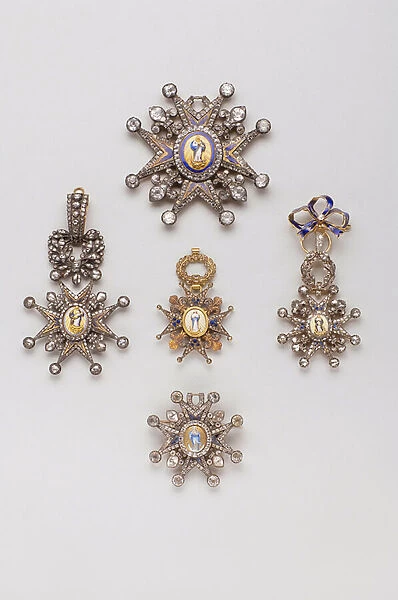 Spain - Order of Charles III - Top: Necklace pendant, End of XVIII century
