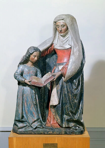St. Anne and the Virgin, 1500-30 (polychrome wood)