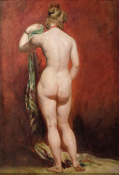Standing Female Nude (oil on canvas)