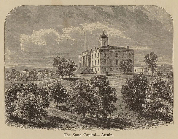 The State Capitol, Austin (engraving)