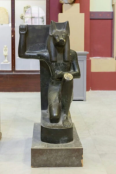 Statue of Anubis, Egyptian Museum, Cairo, Egypt