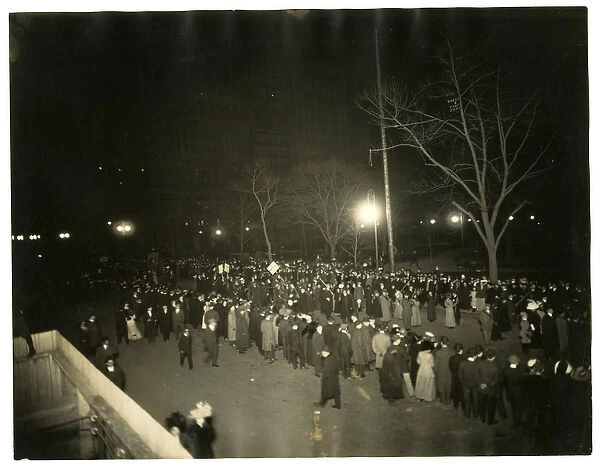 Suffrage Parade, Greenwich Village, New York, USA, c. 1915-18 (gelatin silver photo)