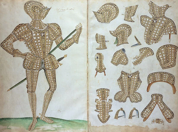 Suit of Armour for Sir Henry Lee, from An Elizabethan Armourers Album