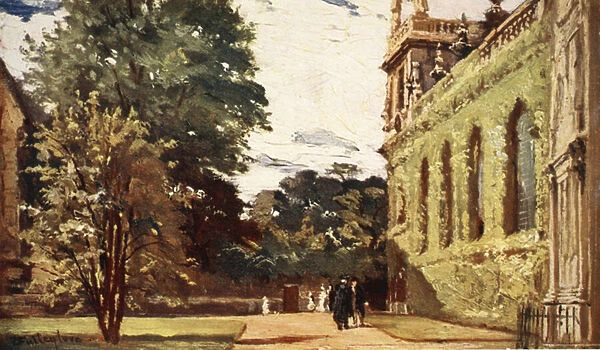 Trinity College, 1903 (colour litho)