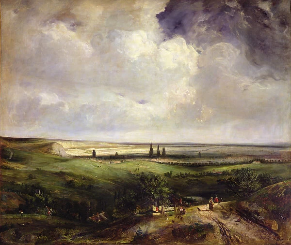 View of Rouen, 1831 (oil on canvas)
