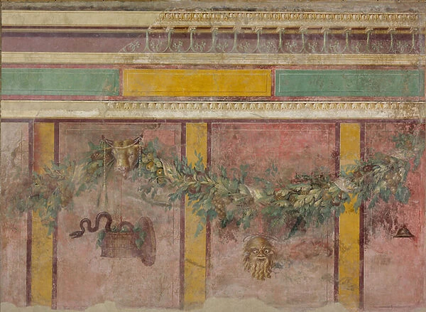 Wall painting from the exedra of a Villa at Boscoreale, c. 50-40 B. C. (fresco)