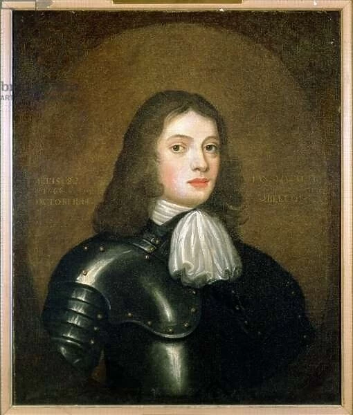 William Penn (1644-1718) in Armour, aged 22, 1666 (oil on canvas)
