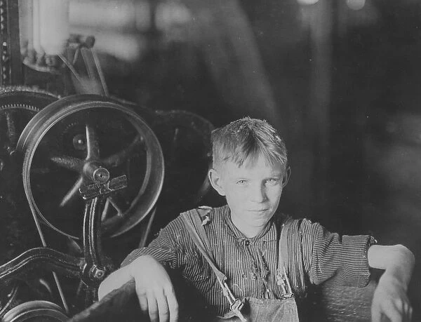 A young Polish spinner in the Quidwick Co. Mill. Anthony, R. I 1909 (photo)