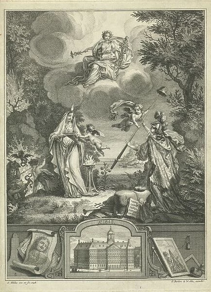 Allegory 100th anniversary Dutch Freedom 1648-1748
