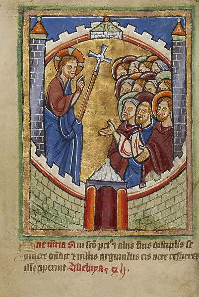 Christ Appearing Apostles York perhaps illuminated