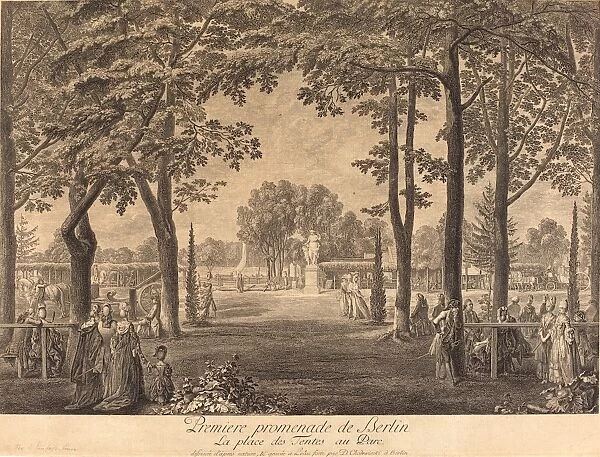 Daniel Nikolaus Chodowiecki (German, 1726 - 1801), Premiere promenade de Berlin, 1772