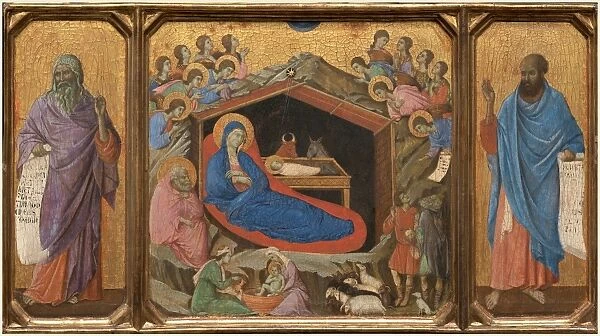 Duccio di Buoninsegna, Italian (c. 1255-1318), The Nativity with the Prophets Isaiah