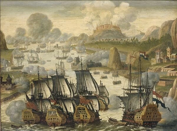 Naval Battle of Vigo Bay, Battle of Rande, 23 October 1702