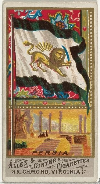 Persia Flags Nations Series 1 N9 Allen & Ginter Cigarettes Brands