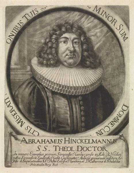 Portrait Abraham Hinckelmann pastor Hamburg Under