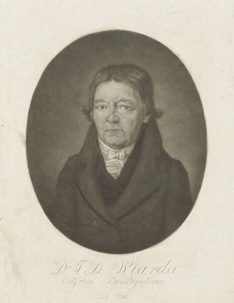 Portrait Tileman Dothias Wiarda Frederik Christiaan Bierweiler