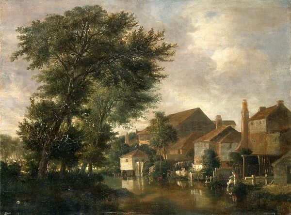 The River Wensum, Norwich The Wensum at Thorpe: Boys Bathing Bathing Scene The Wensum
