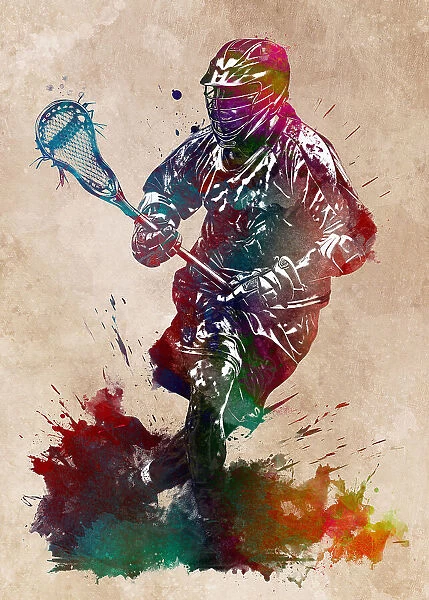 Lacrosse sport art 1