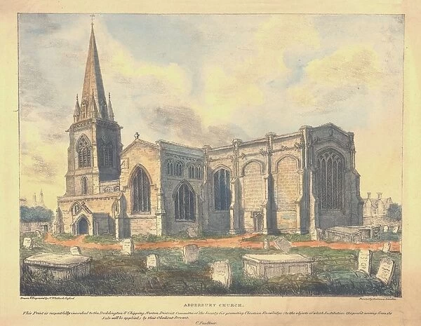 Adderbury Church, c1830. Creator: Nathaniel Whittock