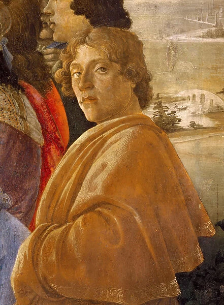 The Adoration of the Magi. Detail: Self-portrait