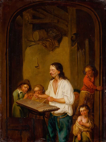 The Cimbalom Player, 1675. Creator: Ostade, Adriaen Jansz, van (1610-1685)