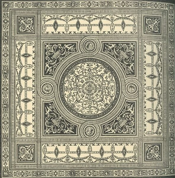 Design for a ceiling, c1860s, (1881). Creator: Unknown