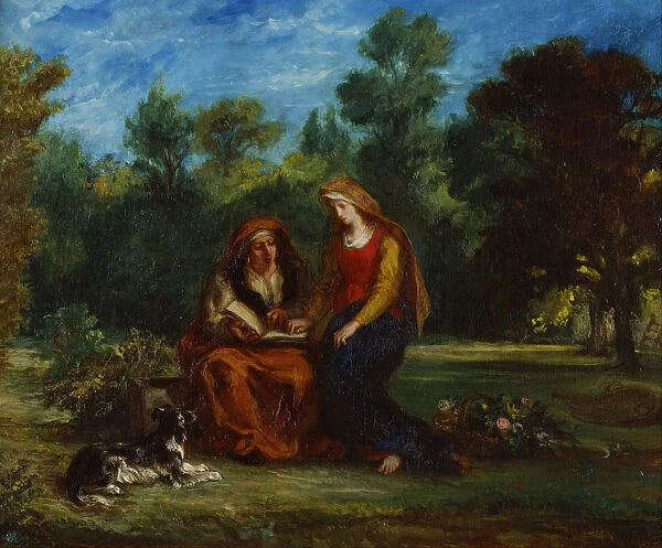 The Education of the Virgin, 1852. Artist: Delacroix, Eugene (1798-1863)