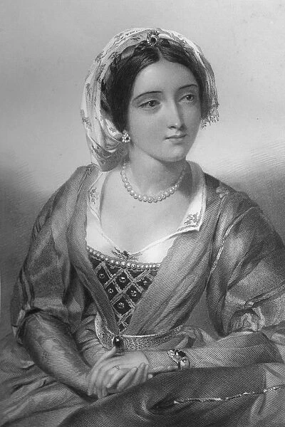 Eleanor of Castile (1244-1290), queen consort of King Edward I, 1851. Artist: WH Egleton