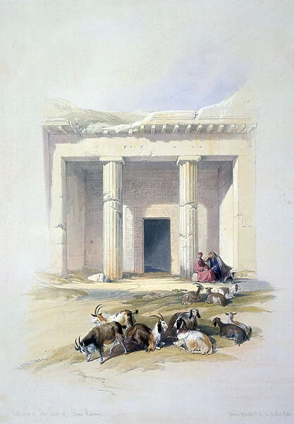Entrance to the Cave of Beni Hassan, 19th century. Artist: David Roberts