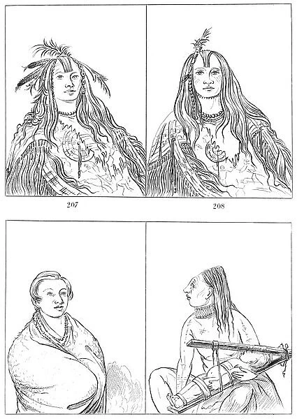 Flatheads, Nez Perces and Chinooks, 1841. Artist: Myers and Co
