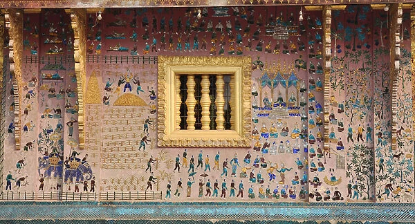 Glass Mosaics in the Wat Xieng Thong, Luang Prabang, Laos, 1950s. Artist: Anonymous master