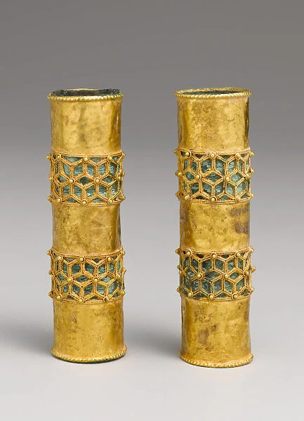 Hair Ornament, One of a Pair, Iran, 12th-13th century. Creator: Unknown