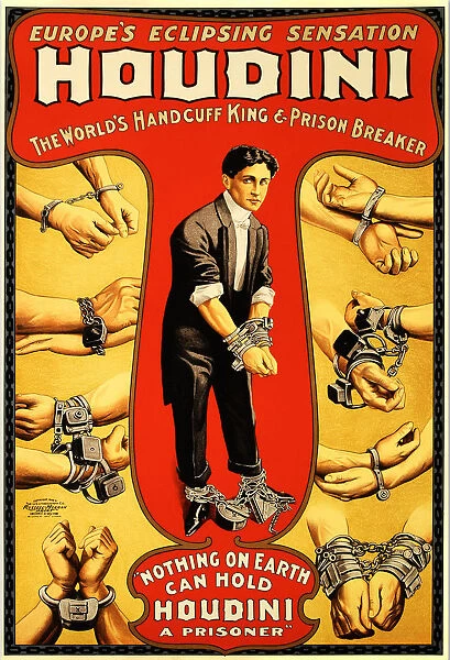 Harry Houdini, c. 1906. Creator: Anonymous