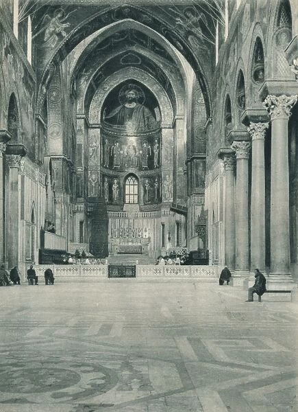 Interior of Monreale Cathedral, Sicily, Italy, 1927. Artist: Eugen Poppel
