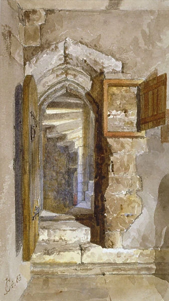 Interior view of the Salt Tower within the Tower of London, 1883. Artist: John Crowther