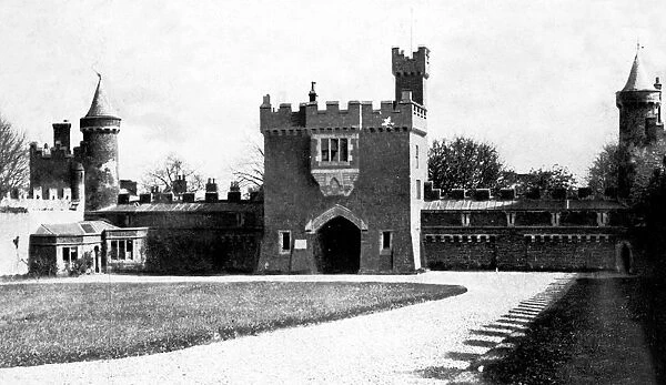 Killyleagh Castle courtyard, Killyleagh, County Down, Northern Island, early 20th century