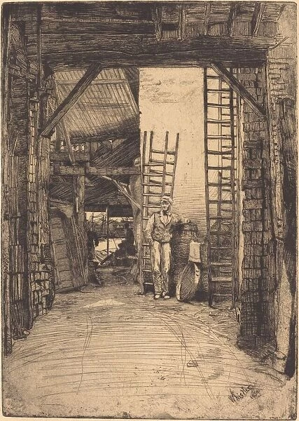 The Lime-Burner, 1859. Creator: James Abbott McNeill Whistler