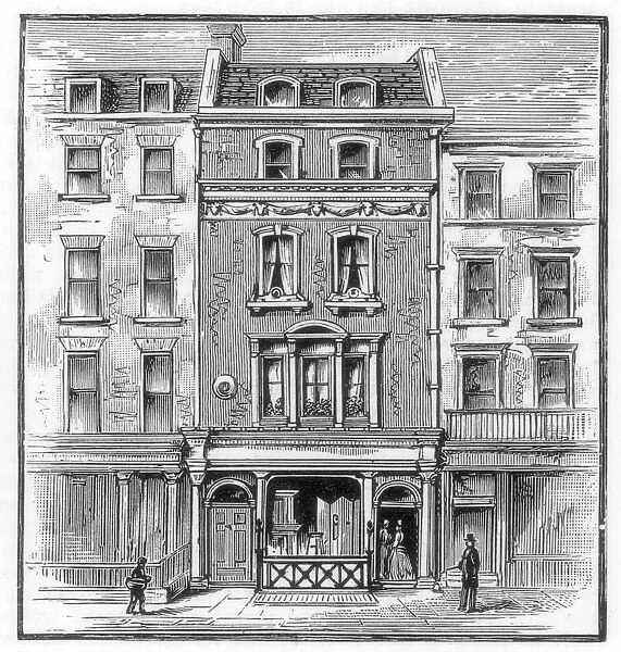 Lord Byrons birthplace, Holles Street, Cavendish Square, London, 1888