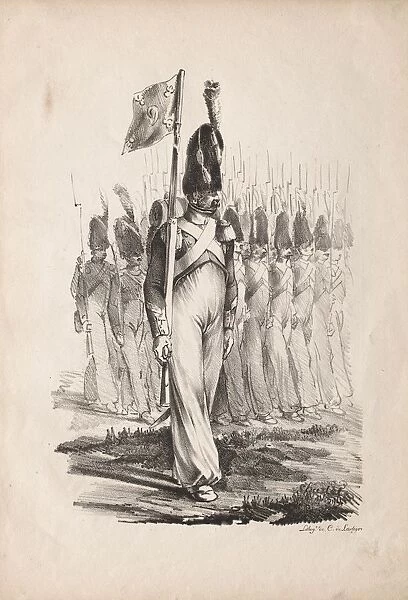 Military Costumes: Carabiners Sargent, General Guide, 1817-1818