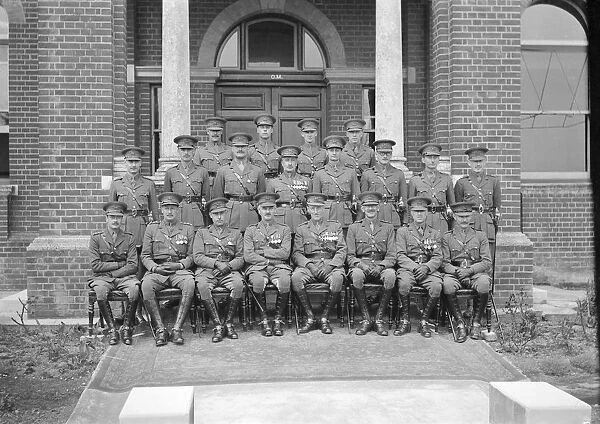 Officers group, Queens Royal Regiment, c1935. Creator: Kirk & Sons of Cowes