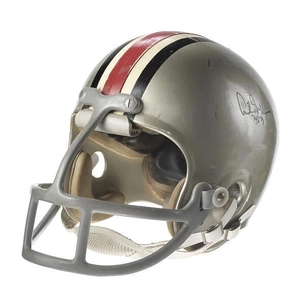 Ohio State Buckeyes football helmet worn by Archie Griffin, 1972-1975. Creator: Riddell