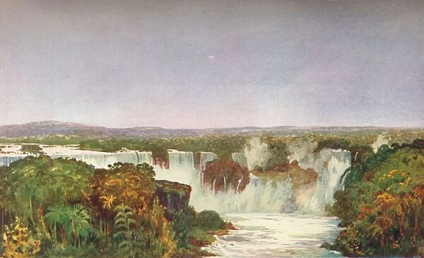 Partial View of the Falls of Iguassu, 1914