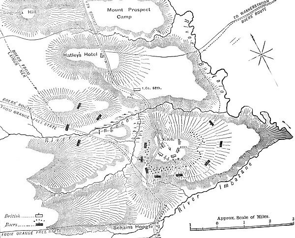 Plan of the Action on the Ingogo, (February 8, 1881), c1880s